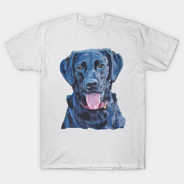 Labrador Retriever Fine Art Painting T-Shirt by LASHEPARD